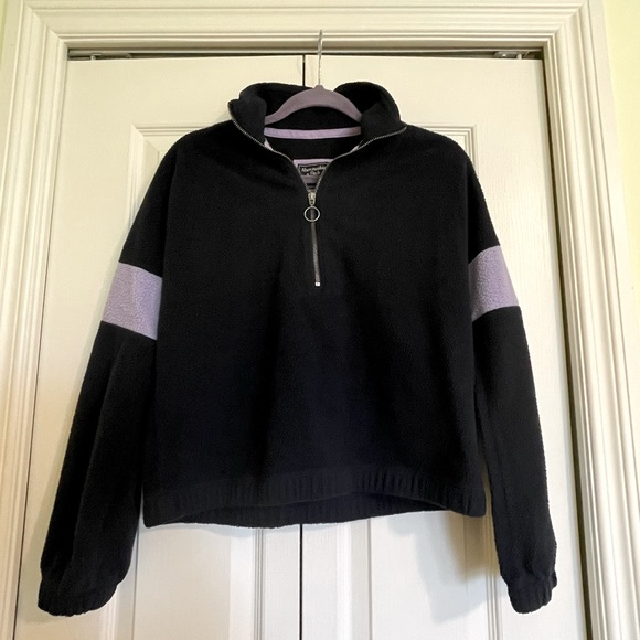 Abercrombie Colorblock Half Zip Sweater - Picture 1 of 7